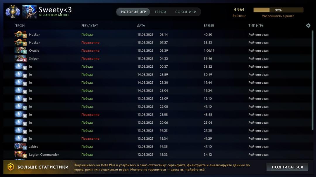 High-Ranked Dota 2 Account with 1997 Hours of Playtime