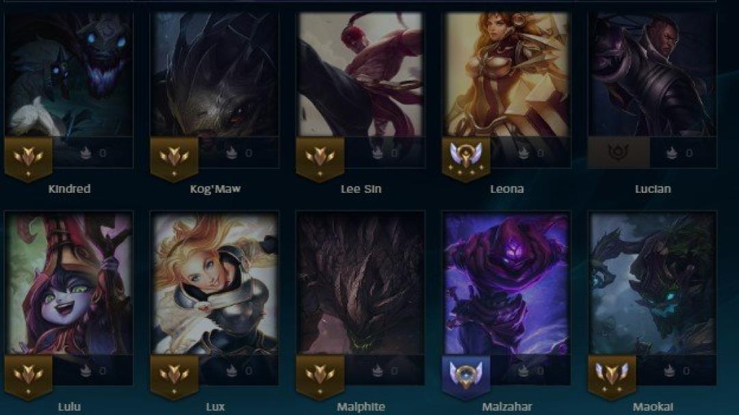 Level 44 Account with 108 Champions and 20 Skins on EU West