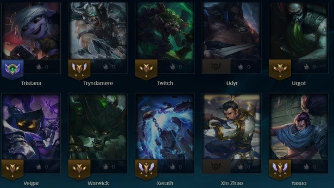 Unranked Account with 62 Champions and 14 Skins on EU West
