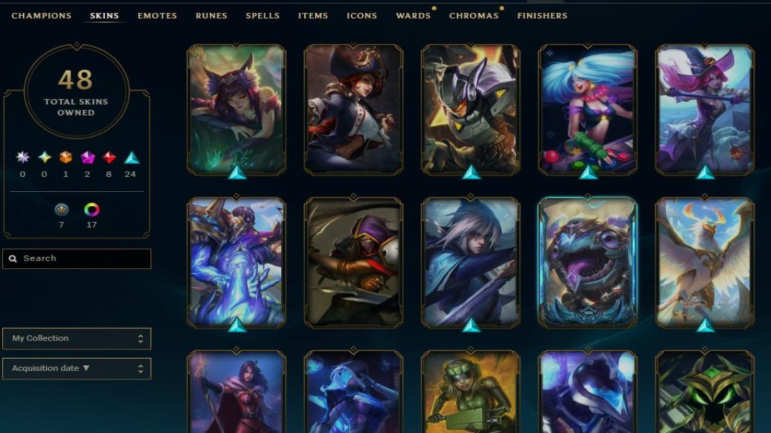 Platinum Account on EU West with 30 Champions and 50 Skins