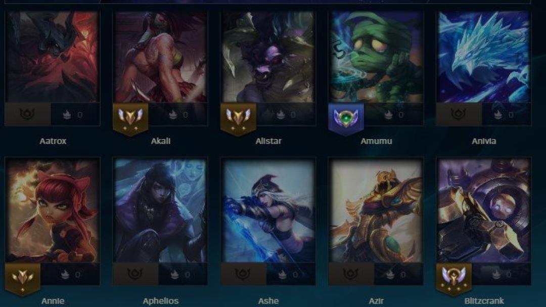 Level 44 Account with 108 Champions and 20 Skins on EU West