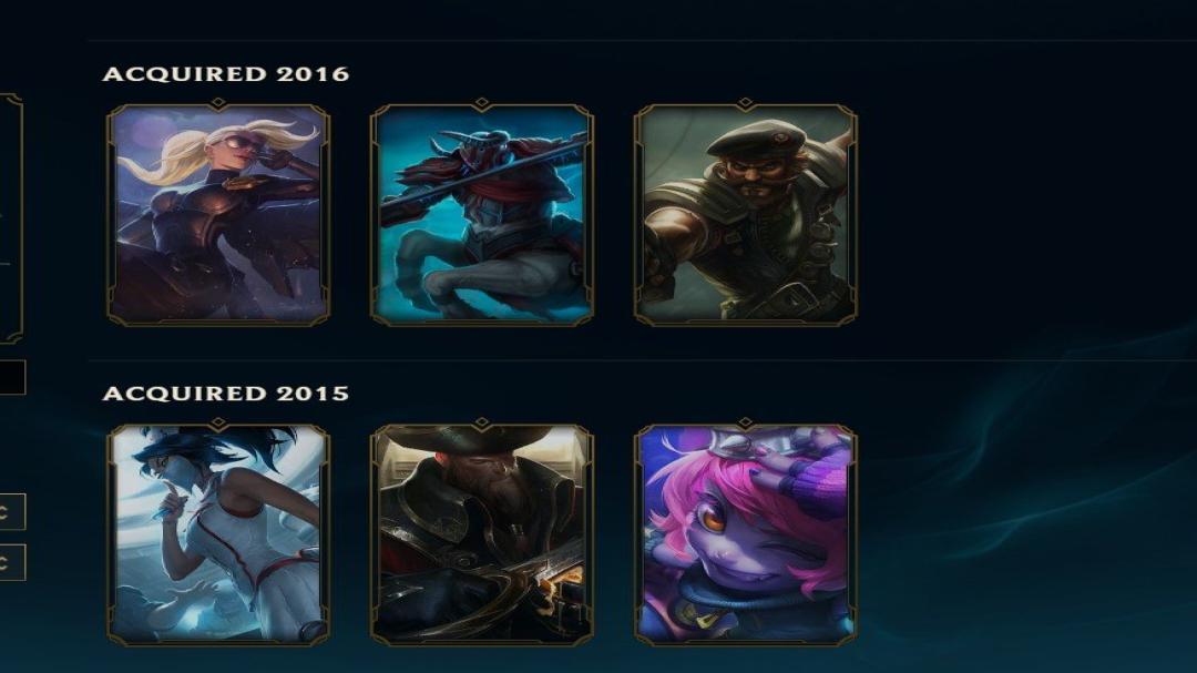 Diverse Collection of Champions and Skins on Latin America North