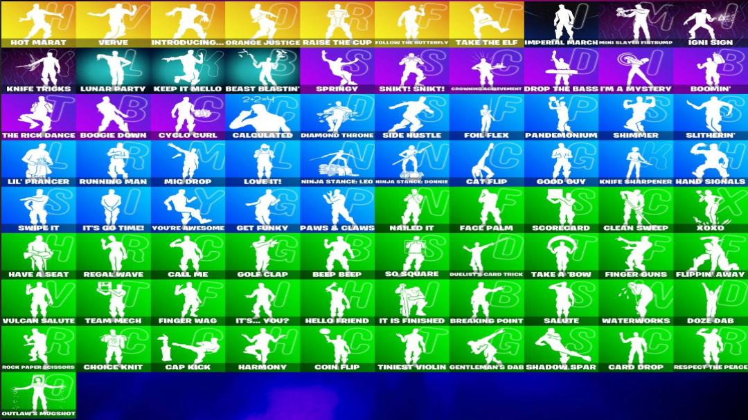 Diverse Fortnite Collection with 62 Unique Skins 🎭🖥