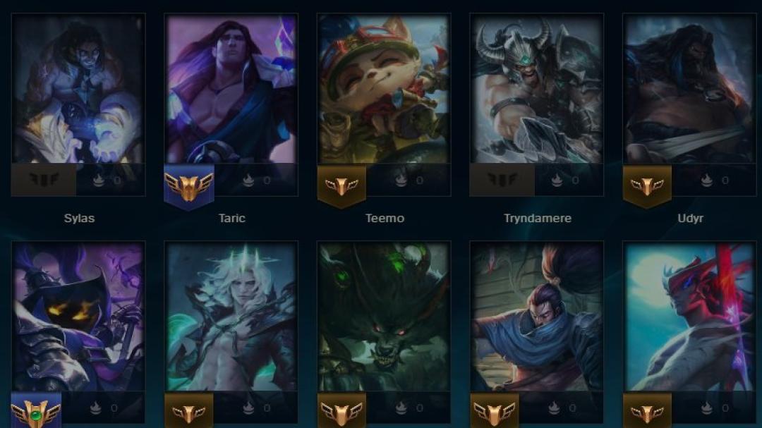 Unranked Account with 41 Champions and 11 Skins on EU West