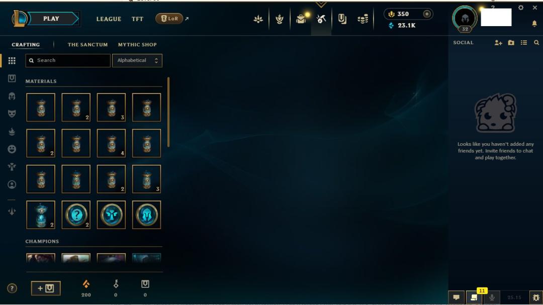 Level 30 Account with 1 Champion on EU West Server