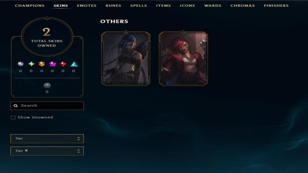 Diverse Champions and Skins on EU West - Level 51, Unranked