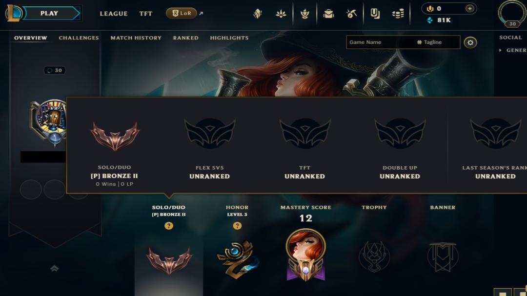 Bronze Account with 20 Champions and 19 Skins on EU West