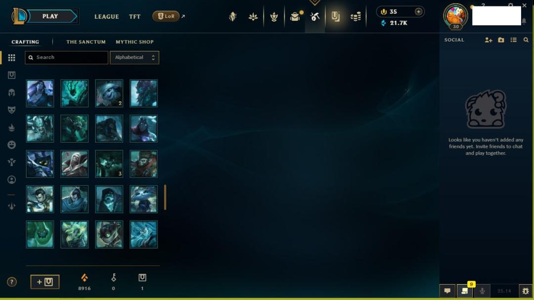 Unranked Level 30 Account with Champion on EU West