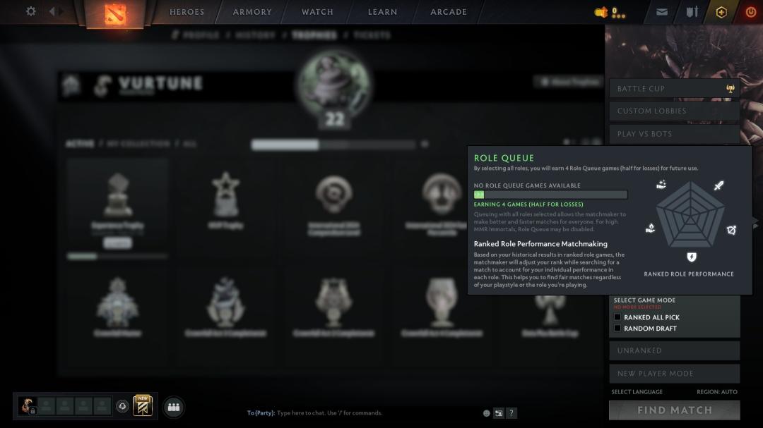 🎮 Dota 2 Account with 1631 MMR, 3365 Behavior Score | 295 Hours 🕒