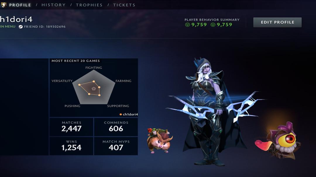 Ranked Dota 2 Account with 2600 MMR and 2400 Hours Played
