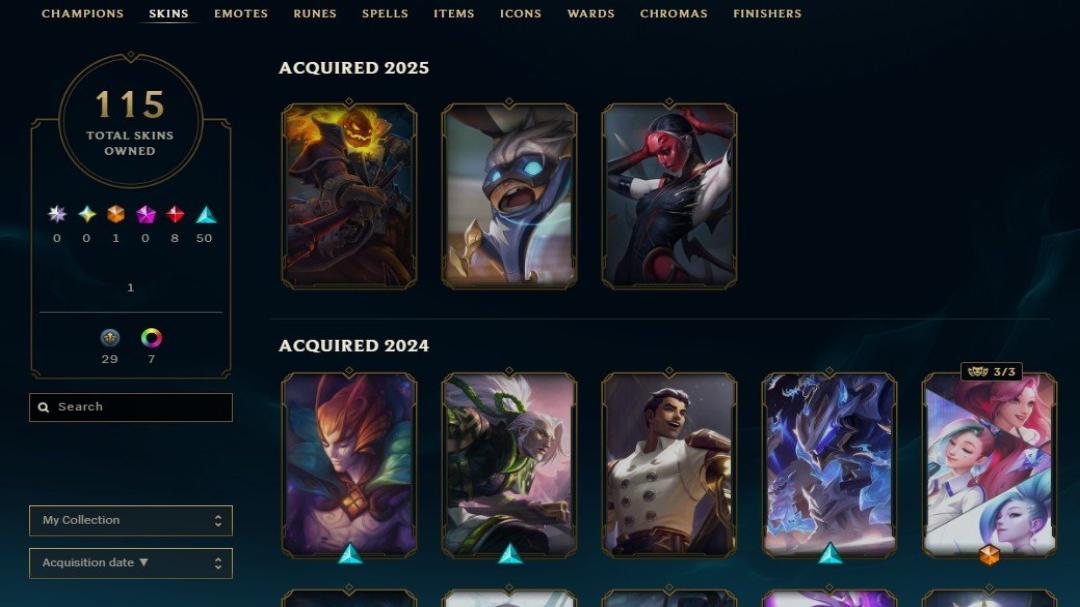 Platinum Account with 170 Champions and 115 Skins on EU West