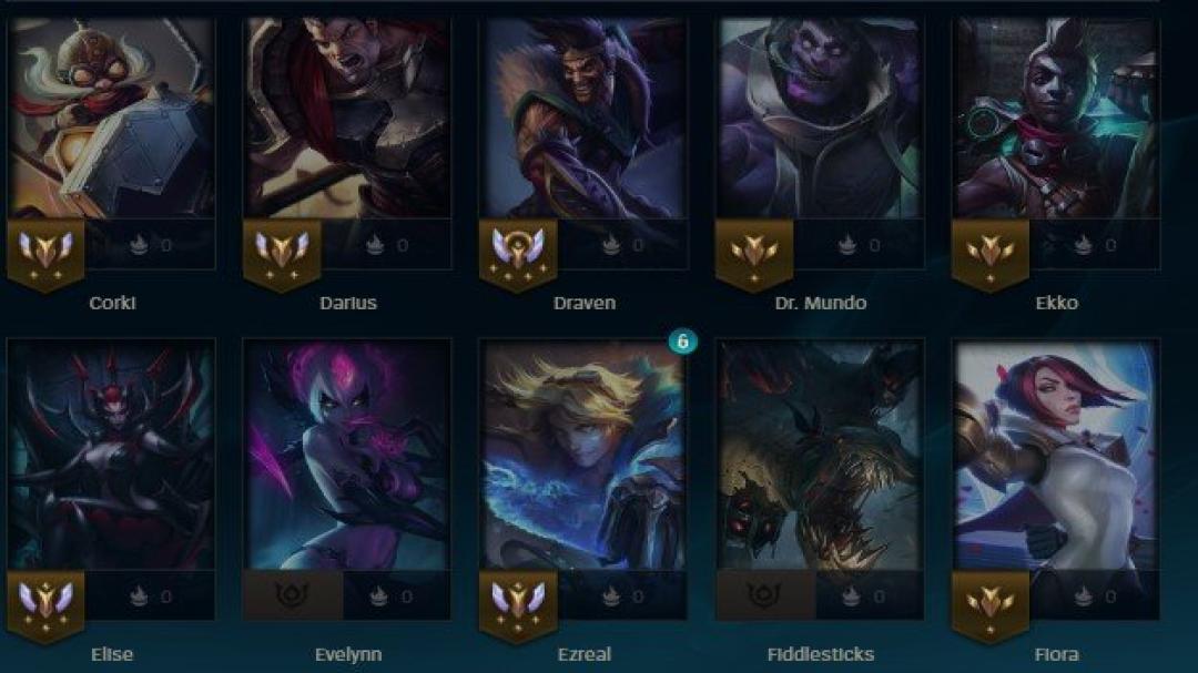 Unranked Account with 91 Champions and 22 Skins on EU Nordic &amp; East