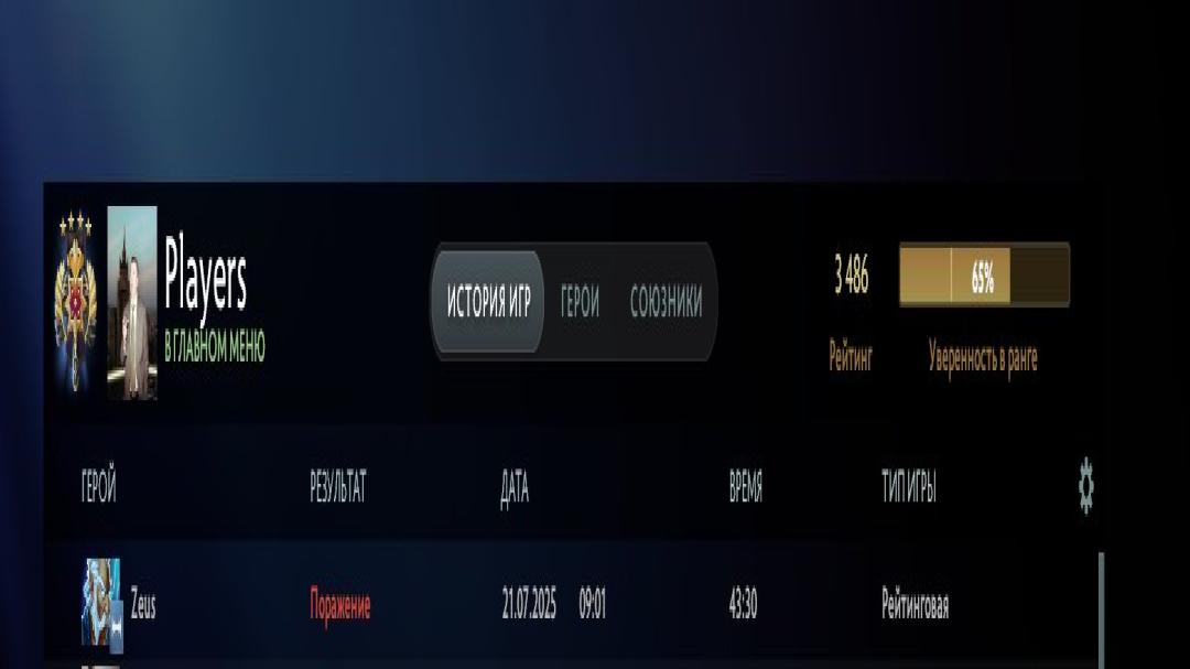 Rated Dota 2 Account with 1099 Hours and 2790 MMR