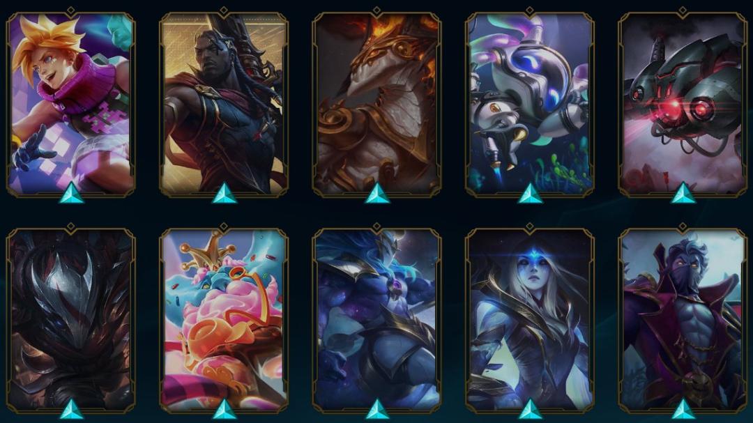 Unranked Account with 164 Champions and 117 Skins on EU Nordic &amp; East