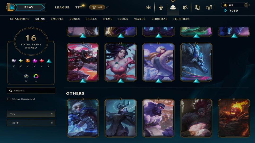 Diamond Account with 32 Champions and 4 Skins on EU West