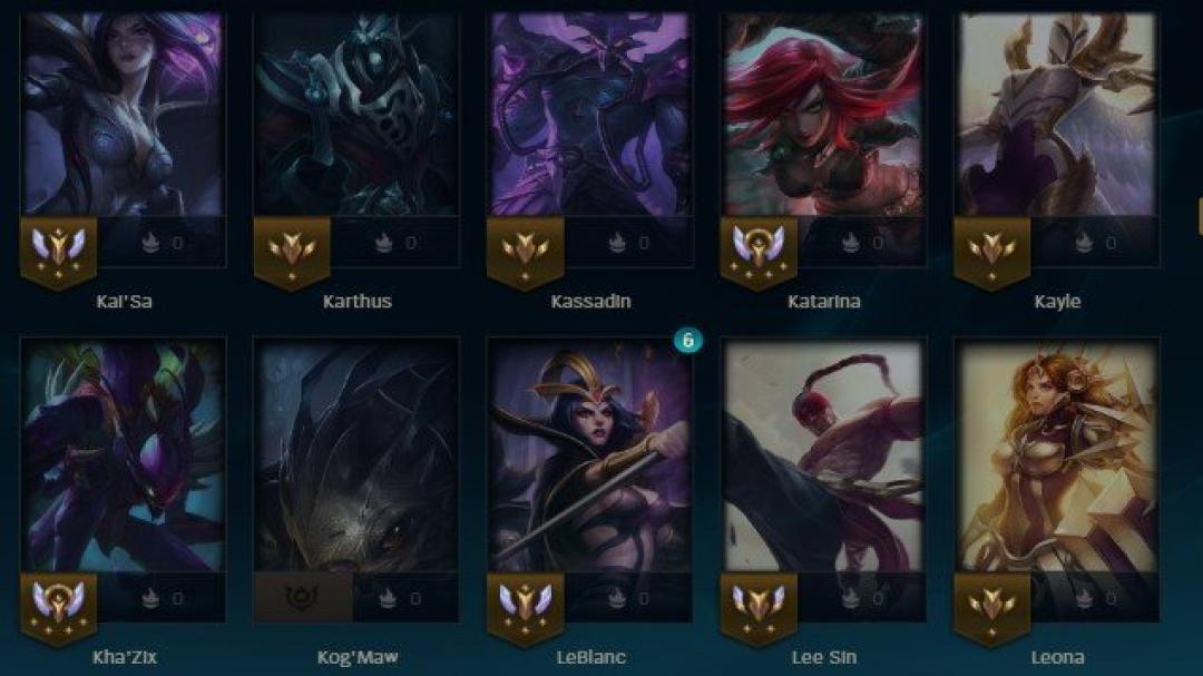 Unranked Account with 91 Champions and 22 Skins on EU Nordic &amp; East