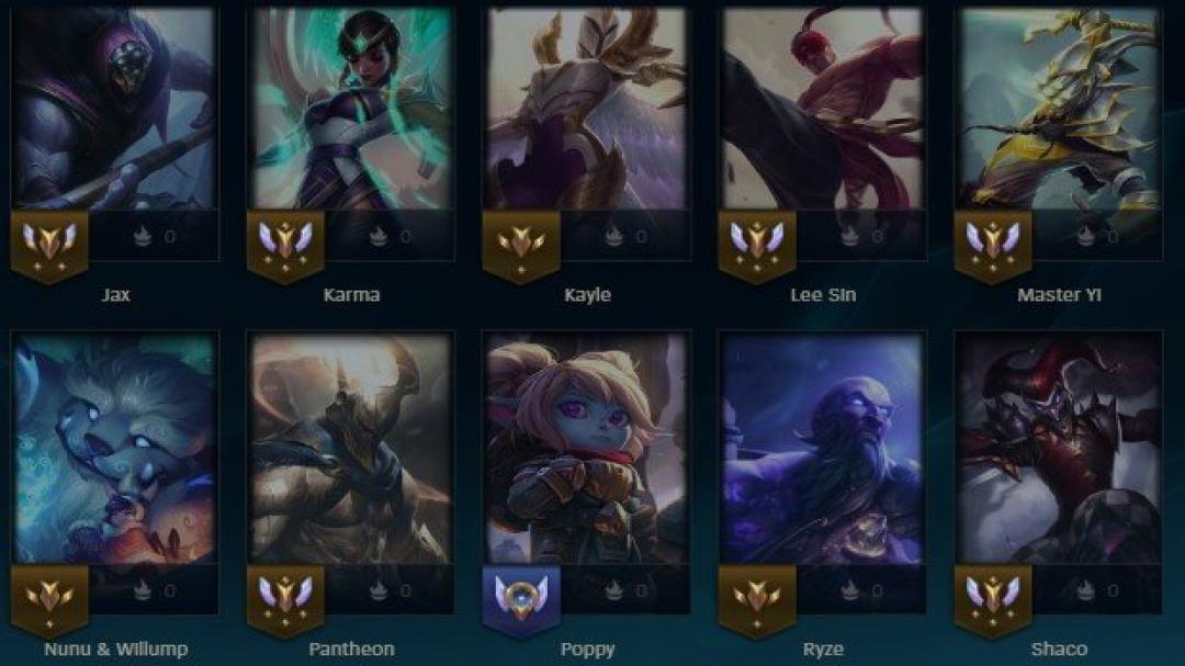 Level 30 Account with 31 Champions and 4 Skins on NA Server