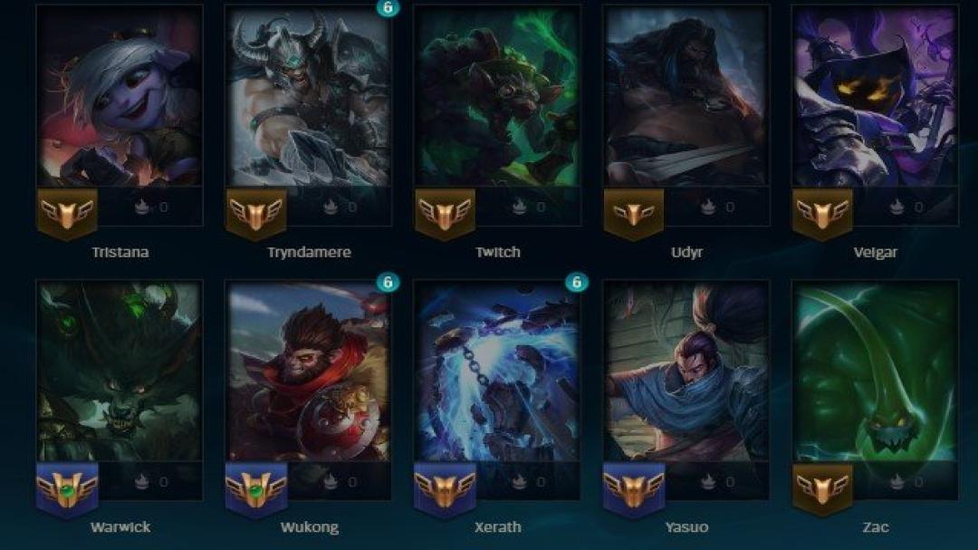 Diverse Champion Collection on EU West Server, Level 129