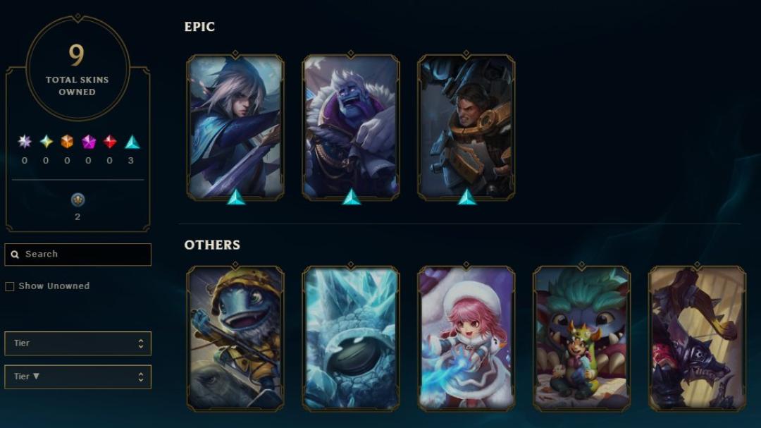 🎮 EU West | Level 183 | 86 Champions | 9 Skins | Unranked