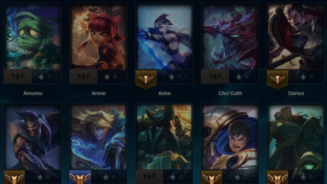 Unranked Account with 41 Champions and 11 Skins on EU West