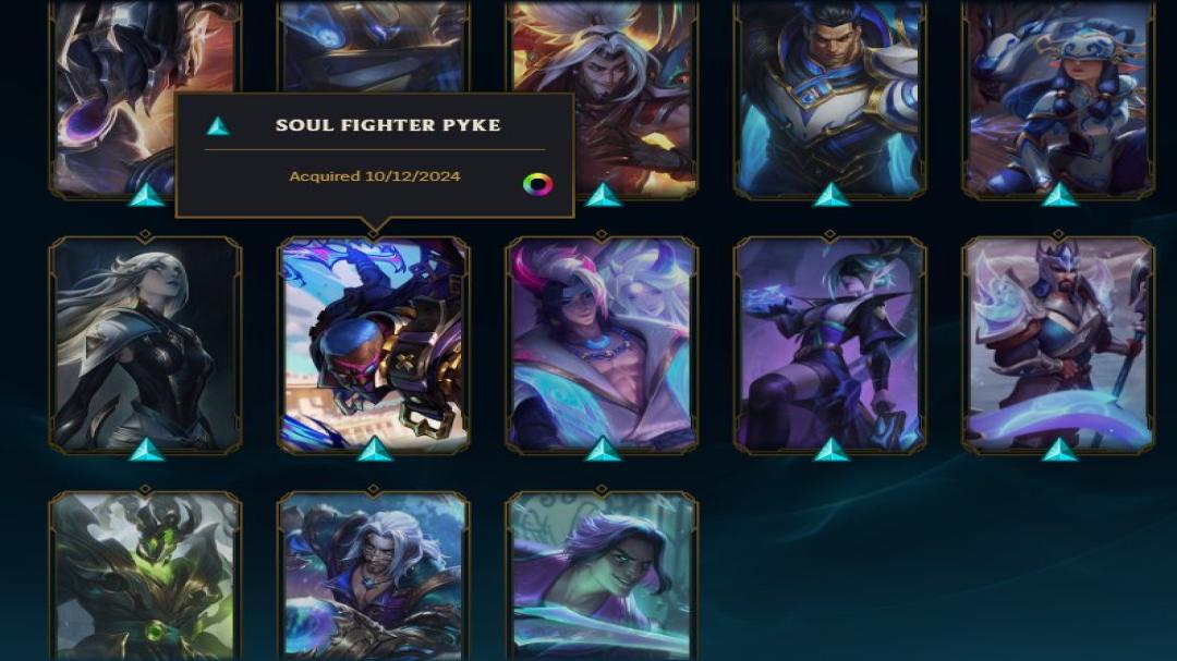 Diamond Level 293 Account with 60 Skins on EU West