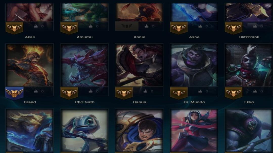 Level 89 Account with 41 Champions and 7 Skins on EU West
