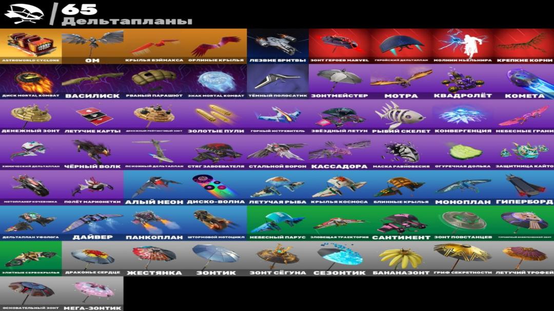 Diverse Fortnite Collection with 63 Unique Skins 🎭🖥
