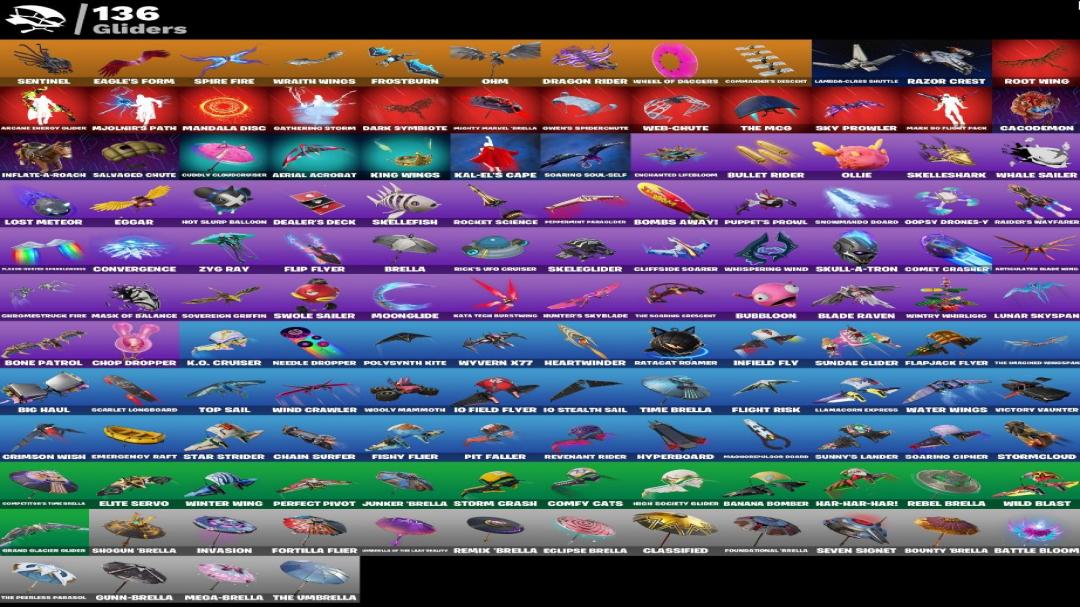 Unique Fortnite Collection with 167 Skins on PC 🎭🖥