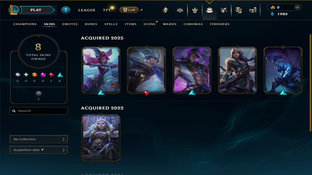 EU West Level 55 Account with 50 Champions and 11 Skins