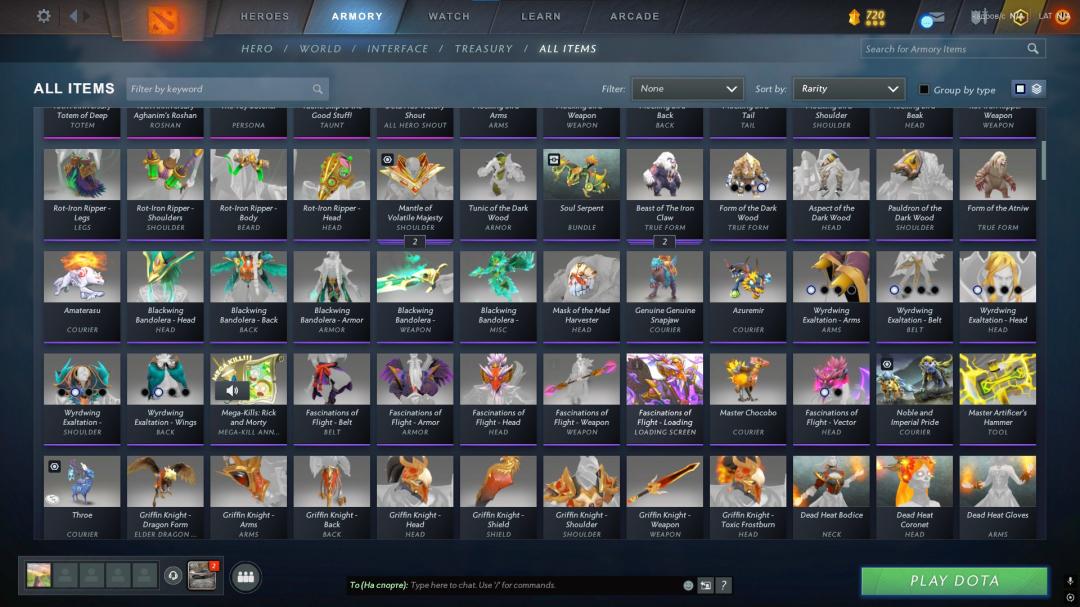 Well-Rounded Dota 2 Account with 2469 MMR and 1573 Hours