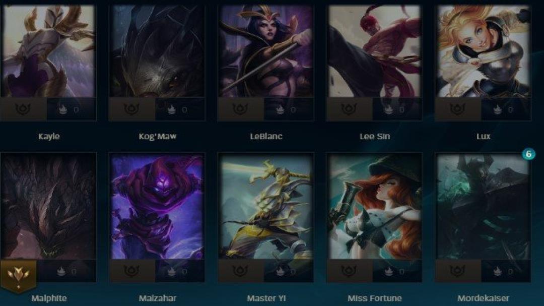 Unranked Level 30 Account with 72 Champions and 35 Skins