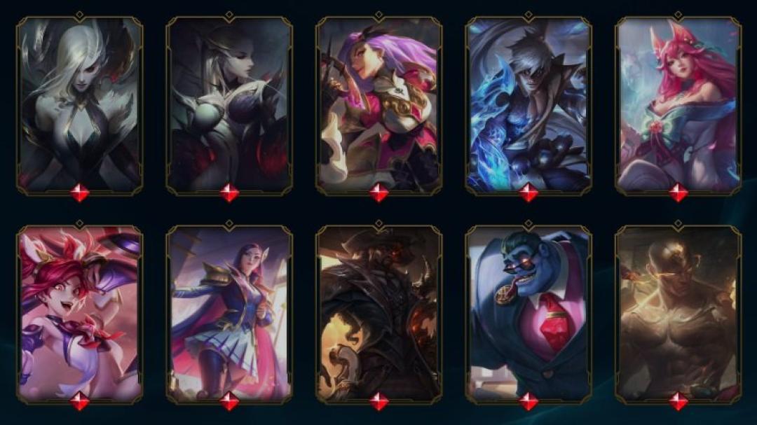 Versatile Account on EU West with 160 Champions and 205 Skins