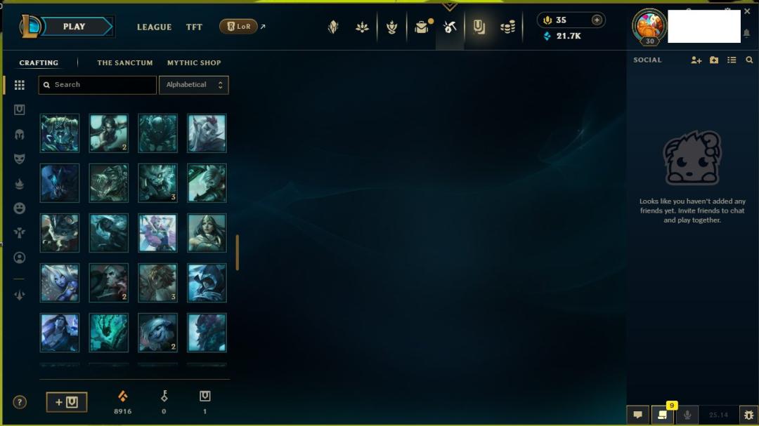Unranked Level 30 Account with Champion on EU West