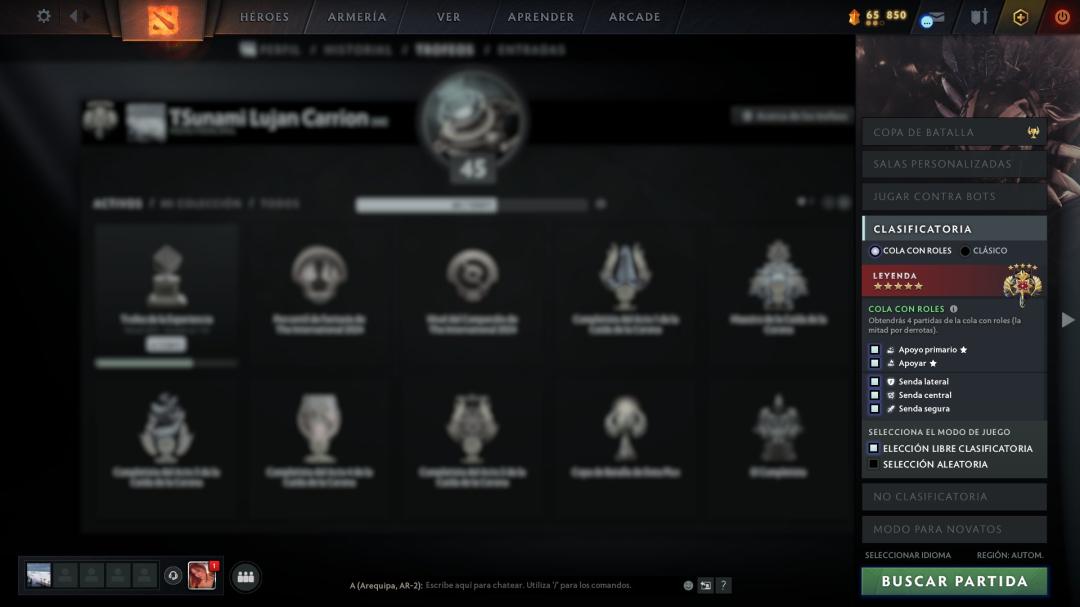 High-Ranked Dota 2 Account with 1372 Hours and 3660 MMR