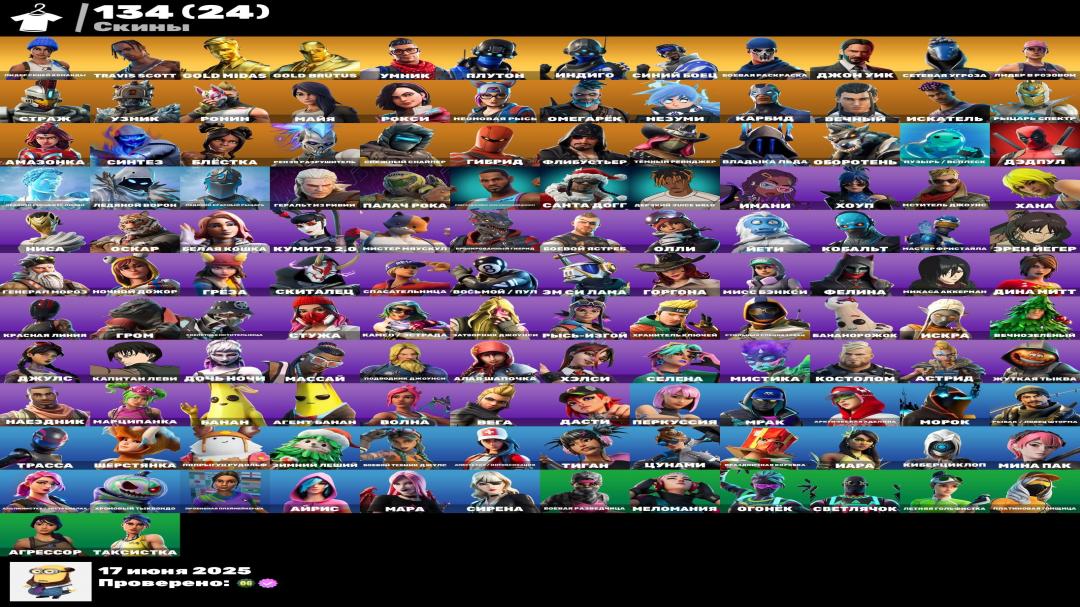 Epic Collection of 134 Skins for PC Battle Royale