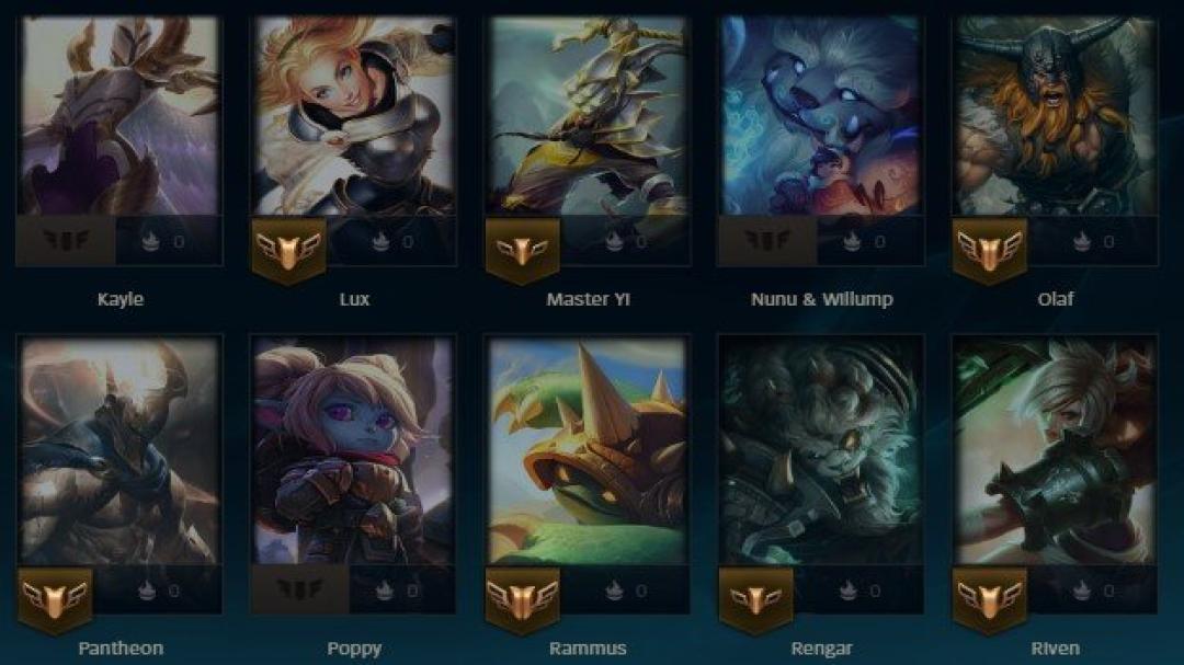 Unranked Account with 32 Champions and 5 Skins on EU Nordic &amp; East