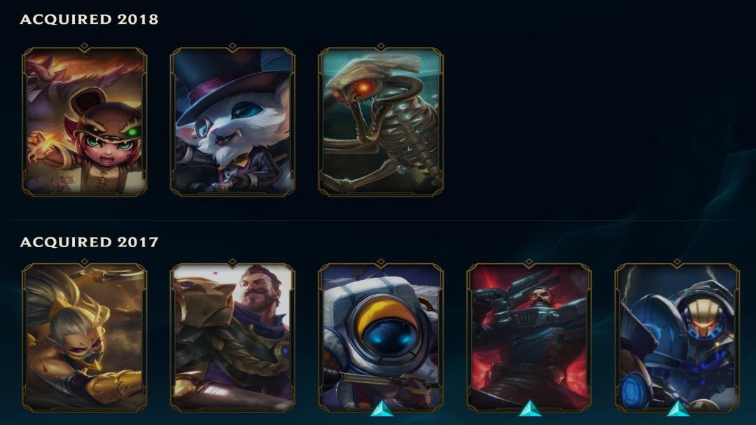 Unranked Account with 109 Champions and 17 Skins on EU Nordic &amp; East