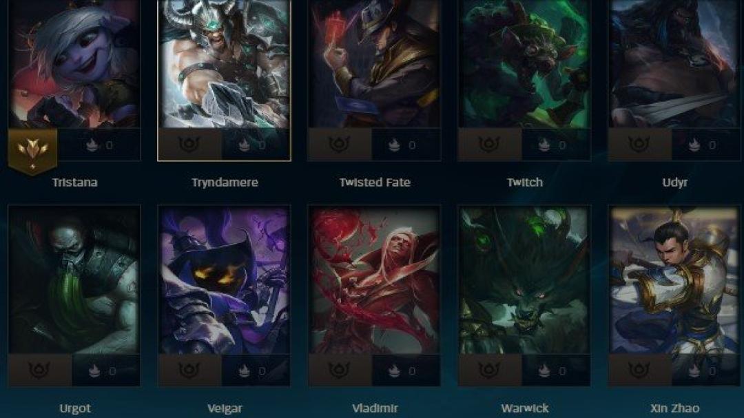Unranked Level 30 Account with 72 Champions and 35 Skins
