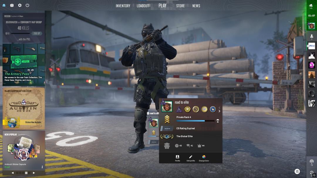 Prime CS2 Account with 25000 Rating and 2000 FACEIT ELO