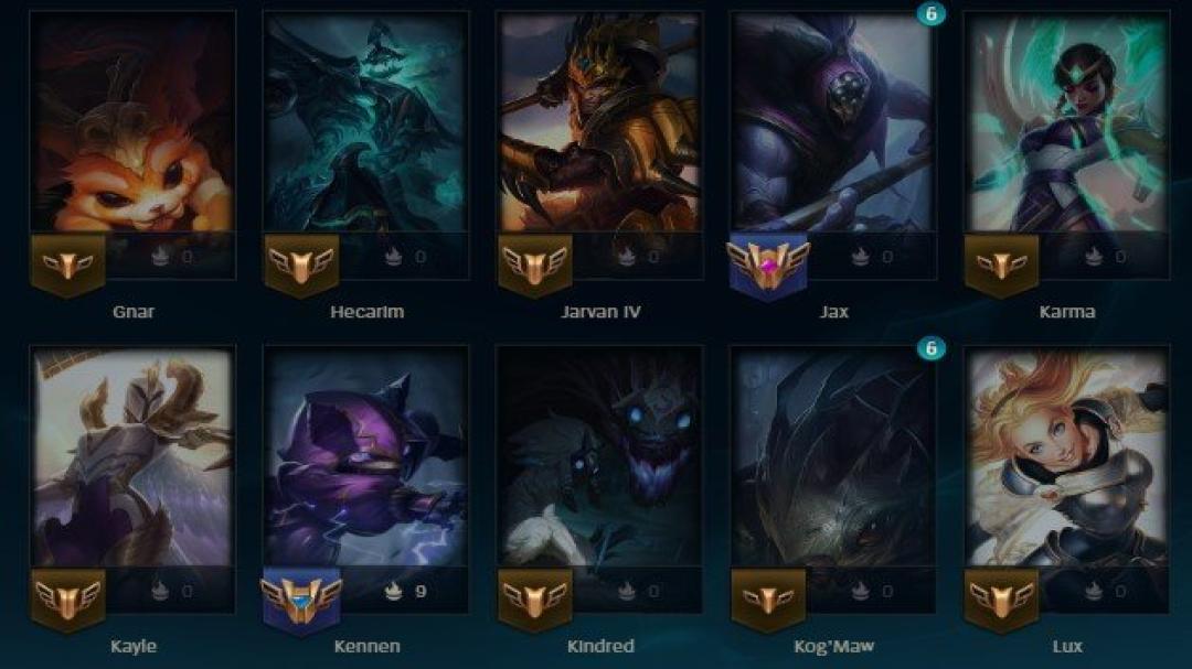 Diverse Champion Collection on EU West Server, Level 129
