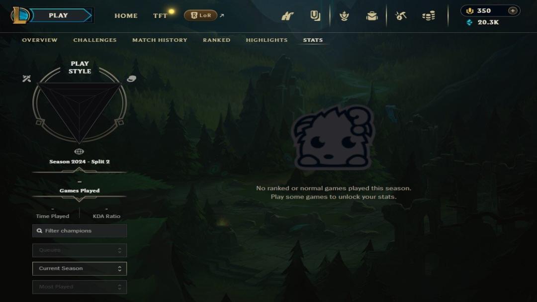 Starter League of Legends Account with Champion and Skin