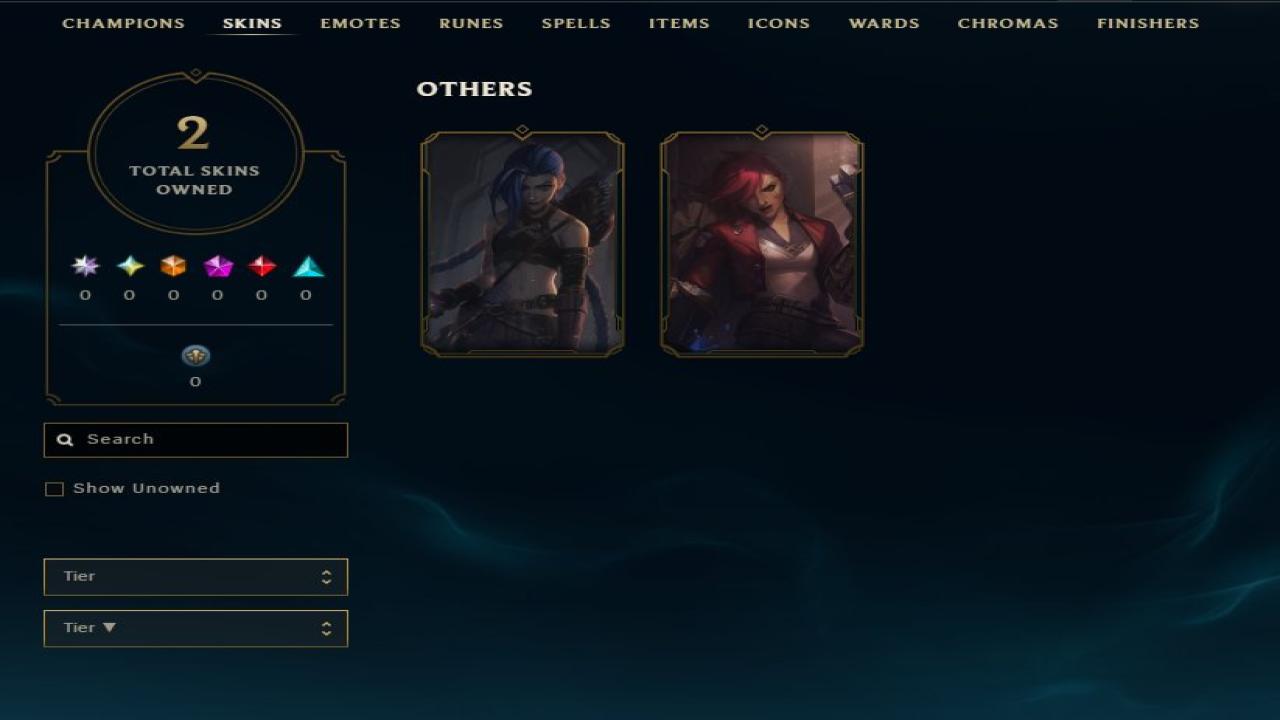 Diverse Champions and Skins on EU West - Level 51, Unranked