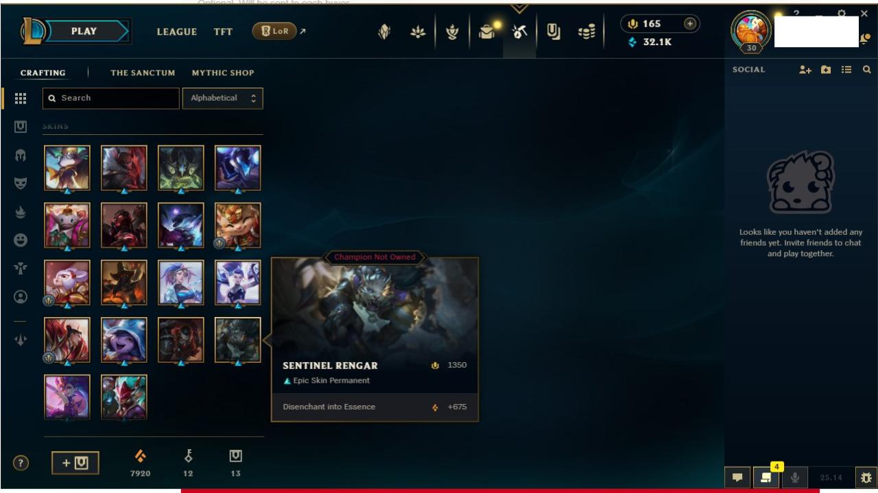 Starter Account on EU West with 1 Champion and Level 30