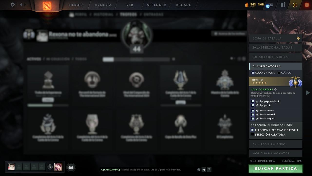 High-Ranked Dota 2 Account with 5401 MMR and 1483 Hours