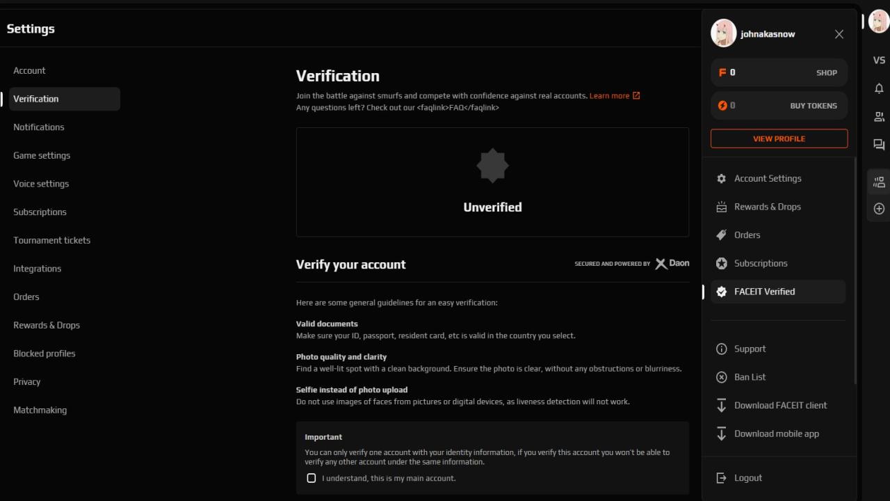 🔫 FACEIT Account | ELO 1000 | No PRIME | Registered | Available | 1 pcs.