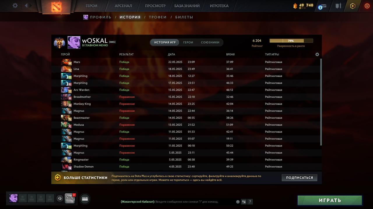 🎮 Dota 2 Account with 6200 MMR | 4650 Hours | 120000 Behavior Score ✅