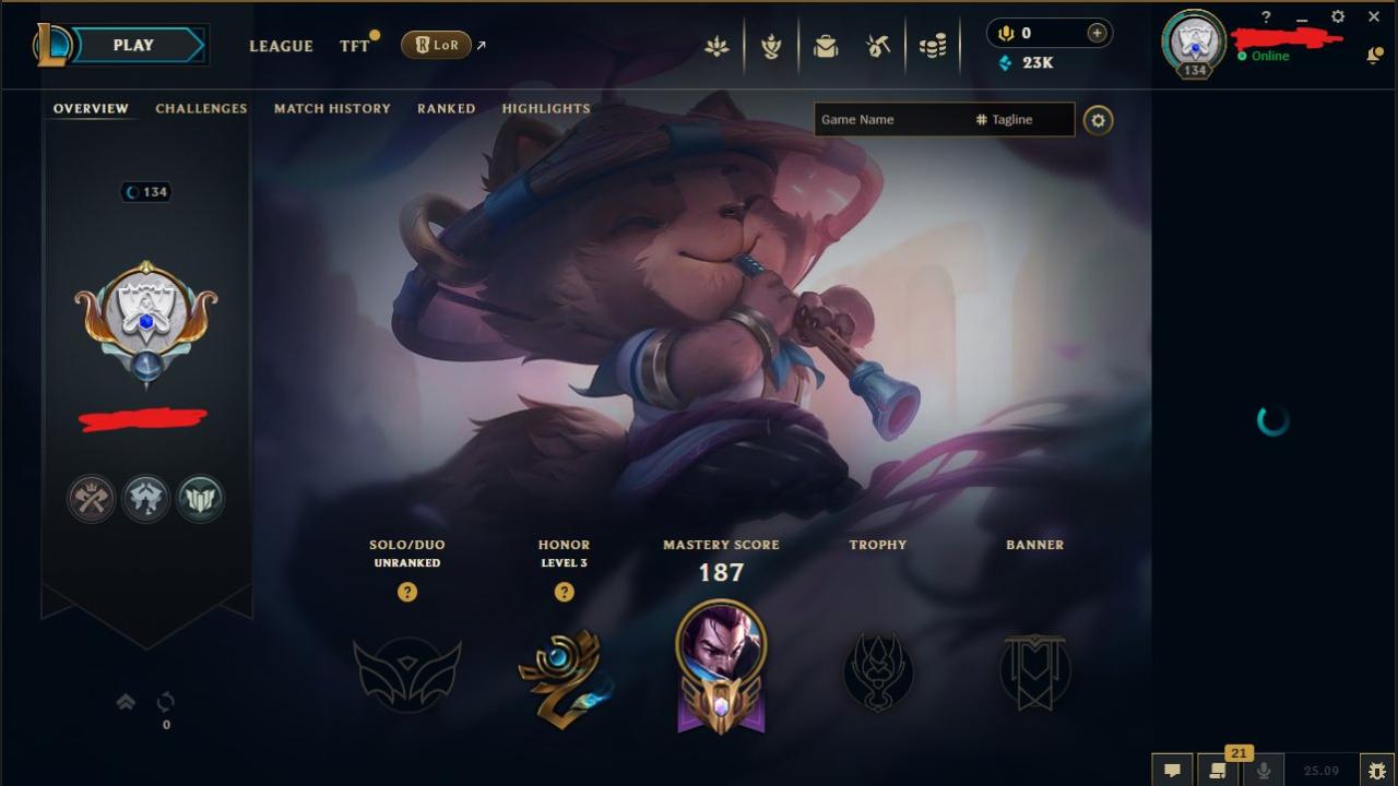 🎮 EU West | Level 134 | 64 Champions | 18 Skins | Unranked 🛡