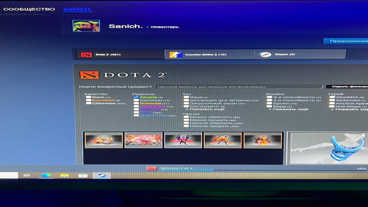 High-Ranked Dota 2 Account with 2500 Hours of Playtime