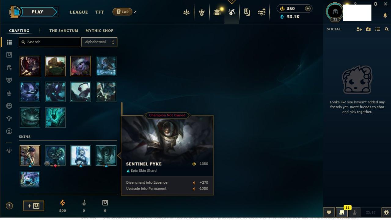 Level 30 Account with 1 Champion on EU West Server