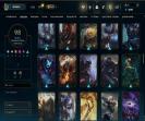 Level 210 Account with 144 Champions and 98 Skins on EU Nordic &amp; East